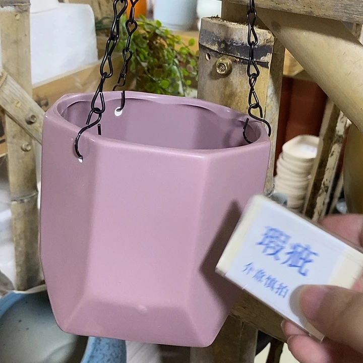 紫砂花盆多肉瑕疵盆有孔。