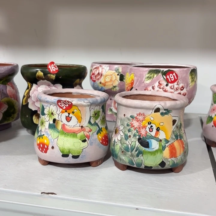 景德镇手绘花盆陶瓷8/10