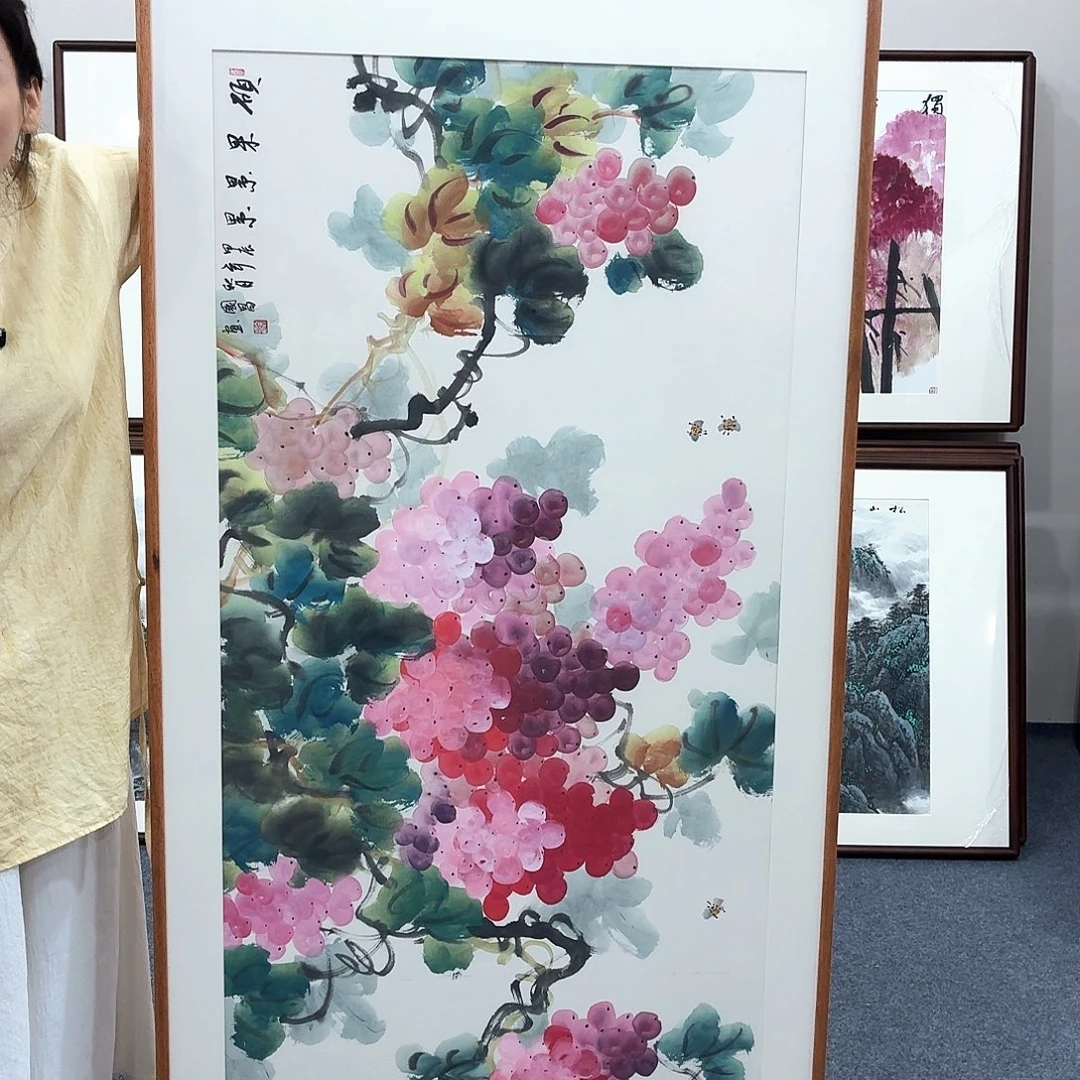 国画手绘作品160×80尺寸