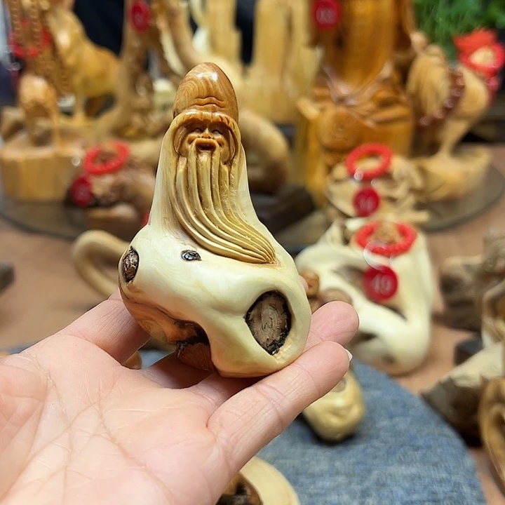 非洲檀香无事牌崖柏摆件