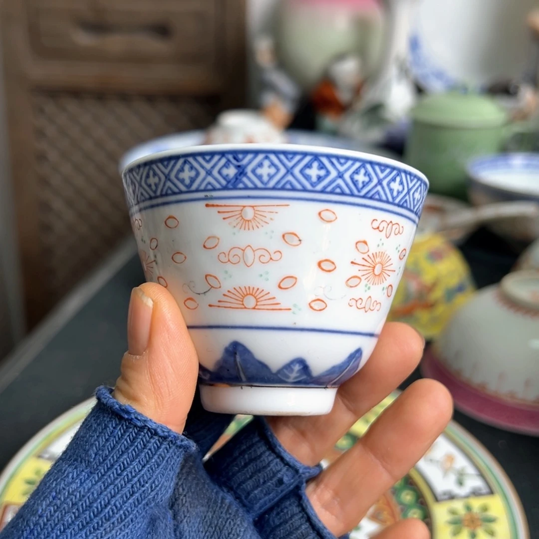 杯景德镇陶瓷青花杯