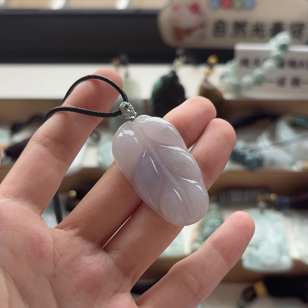 颈饰银S925镶嵌翡翠翡翠