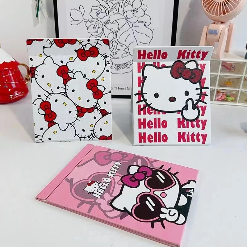 hellokitty化妆镜子可折叠镜桌面高颜值可爱镜子宿舍便携式梳妆镜