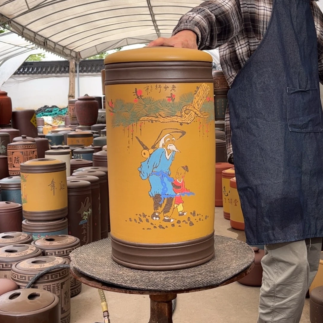 紫砂茶叶罐20 饼茶叶罐