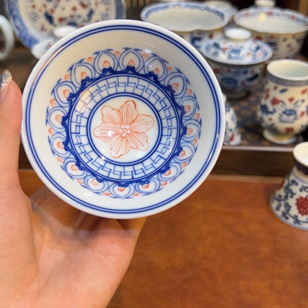 陶瓷摆件景德镇陶瓷茶器百宝箱