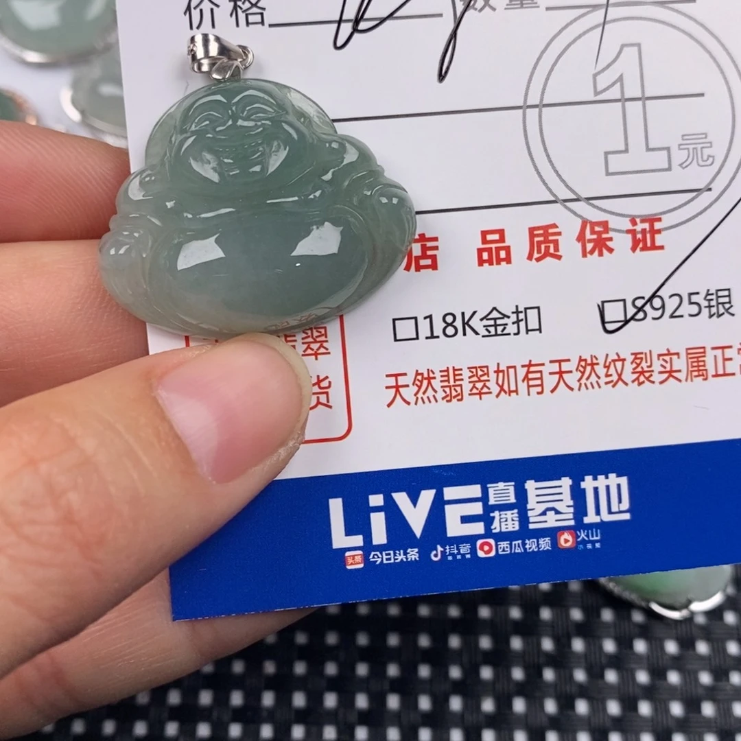 翡翠银S925镶嵌颈饰