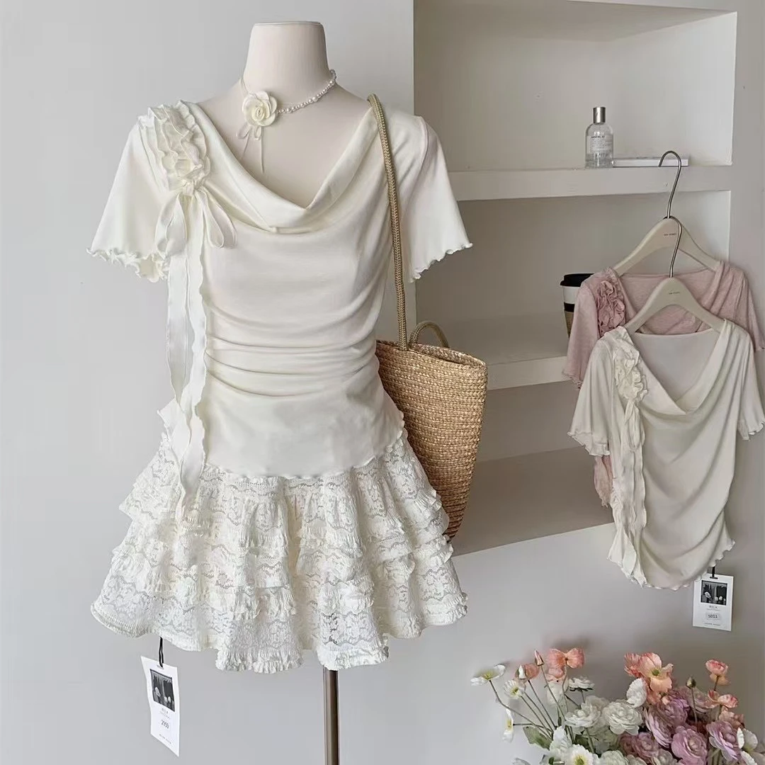 辣妹小个修身设计时尚学生潮流T恤备注编码