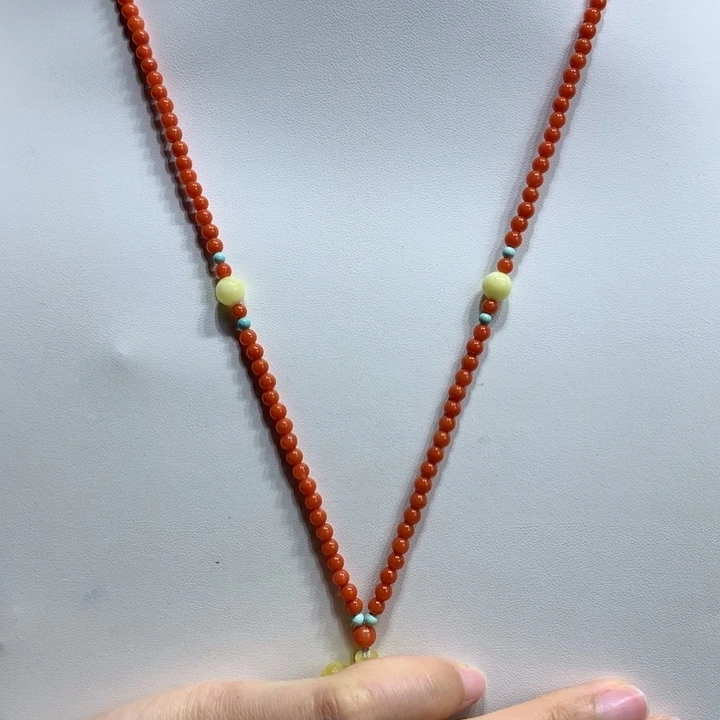 南红玛瑙未镶嵌颈饰万能链