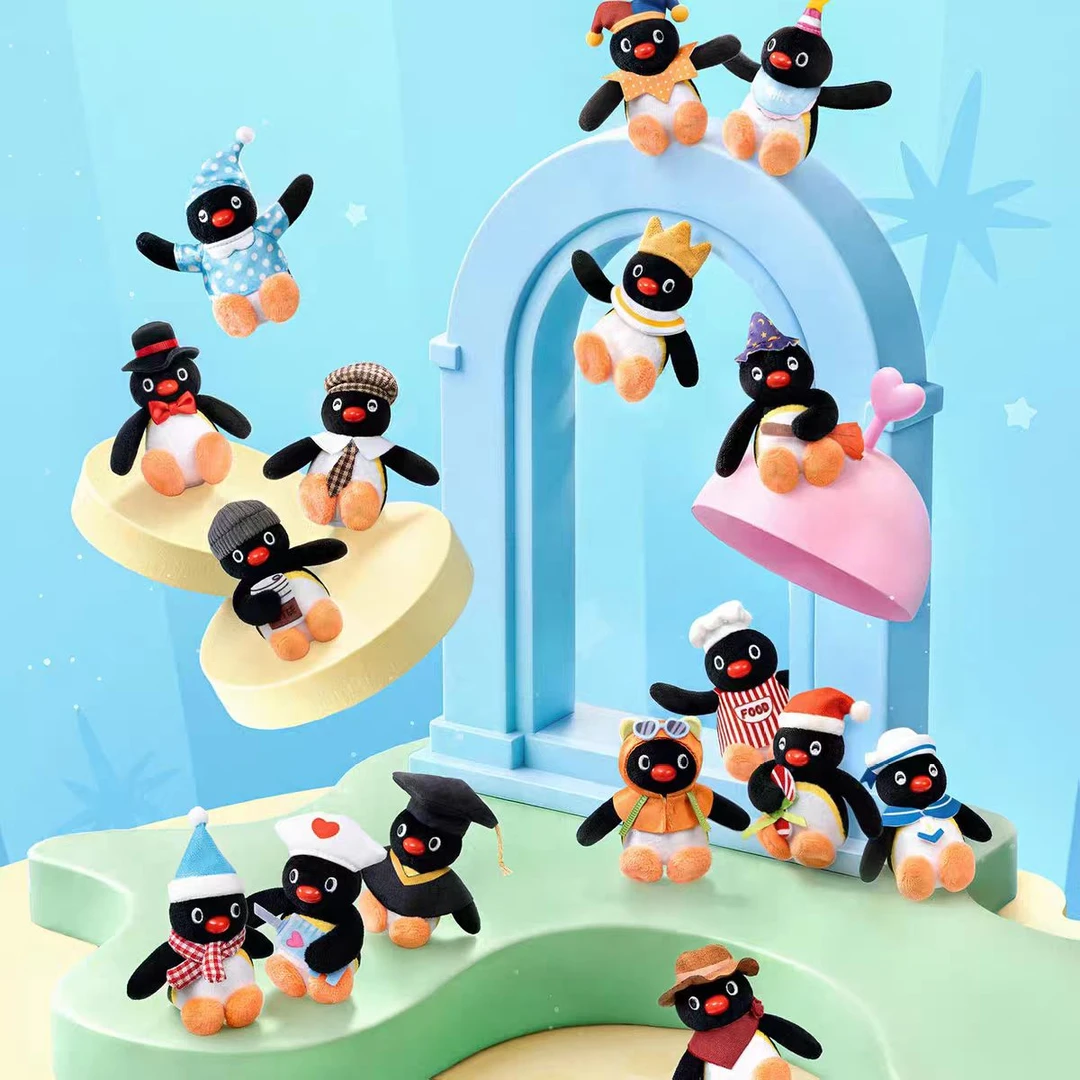 【拆盒】Pingu-gugu奇遇记系列毛绒挂件潮玩盲盒盲袋-彬彬/许愿