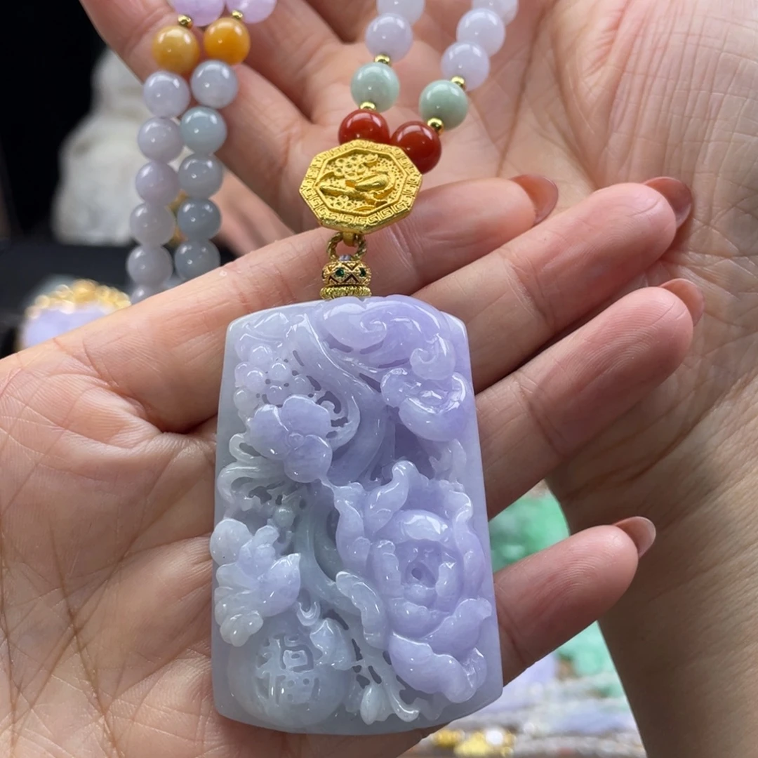 翡翠未镶嵌颈饰代编织