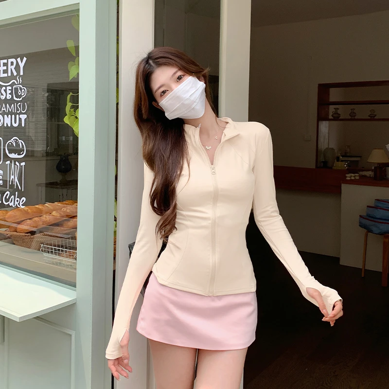 2025新款高级立领防晒衣女款夏季修身外套新款运动轻薄高能感上衣