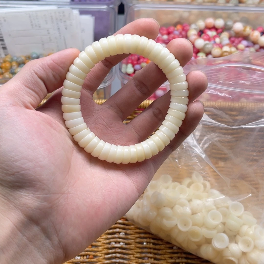 吊坠白玉菩提z12/40+5颗微瑕白玉碗肠
