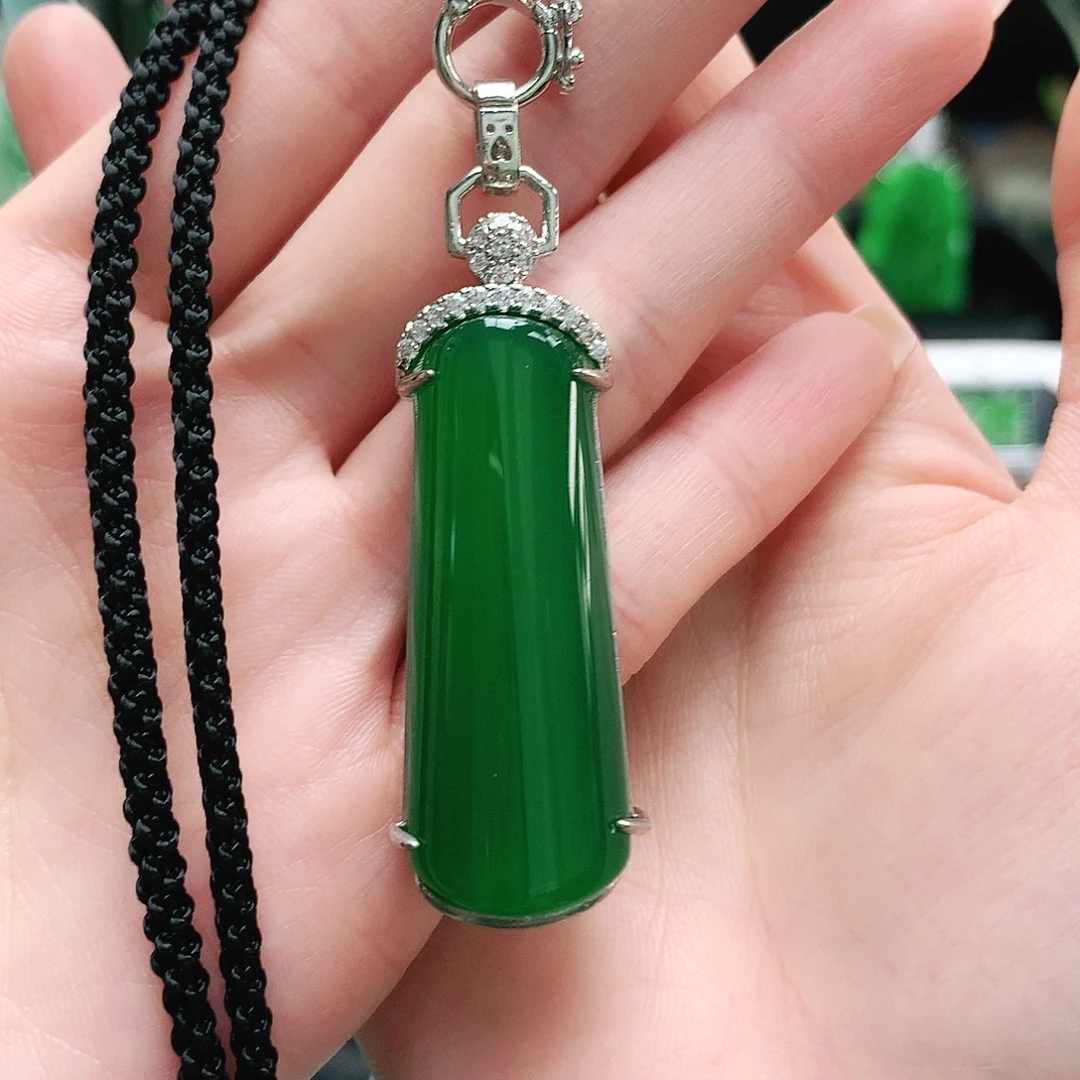 玛瑙/玉髓合金吊坠