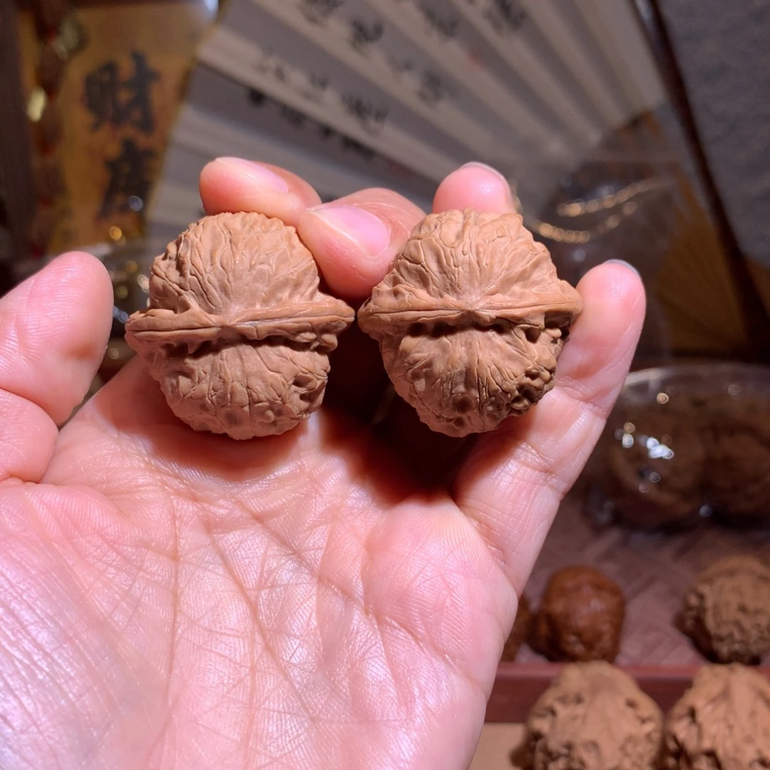 文玩核桃把件宫灯旺仔37