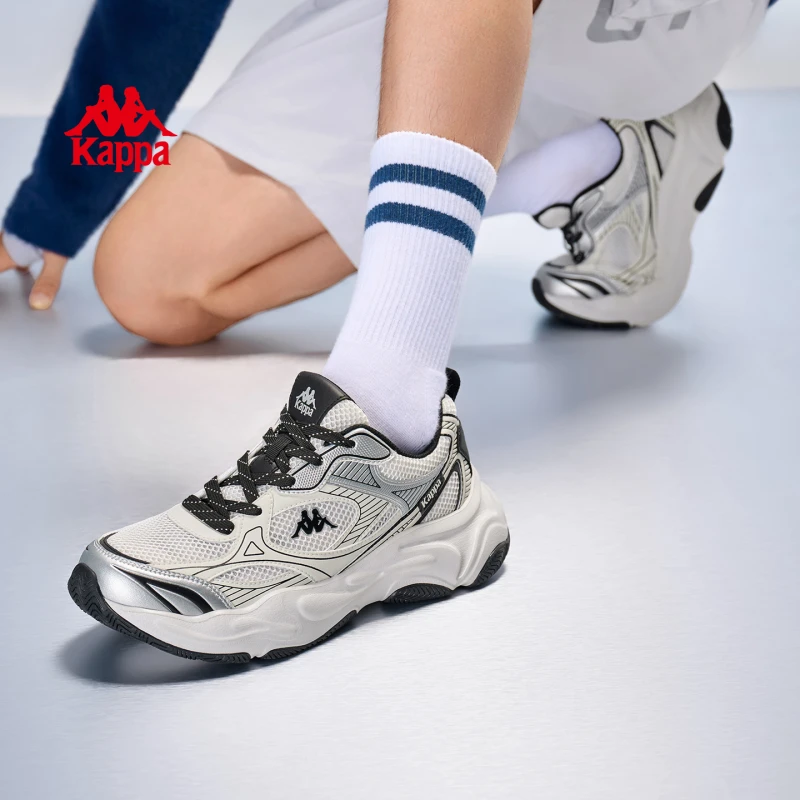Kappa卡帕男鞋秋冬老爹鞋时尚百搭轻便软底休闲鞋子K0FZ5MC03CE