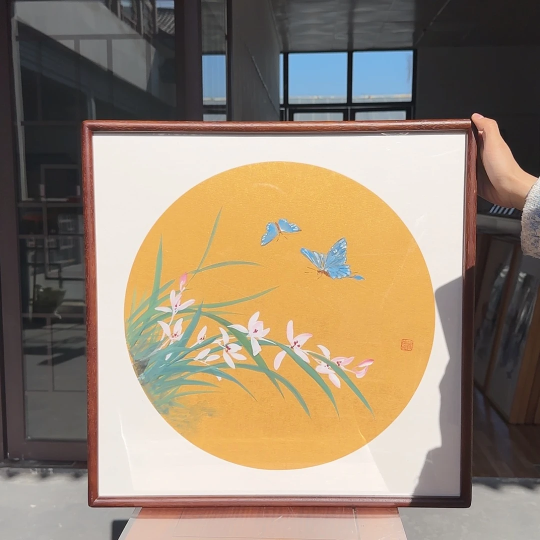国画徐然兰花52*52