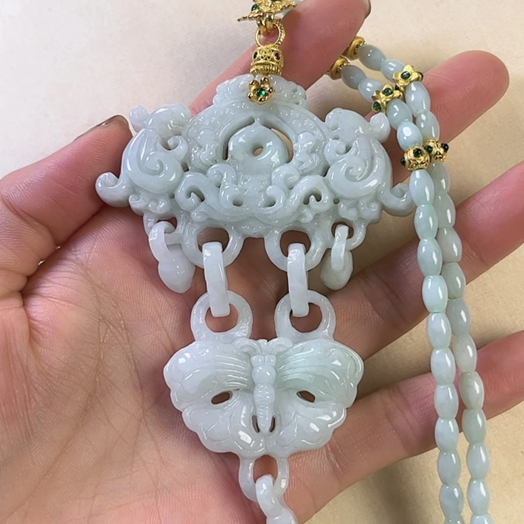 【闪购商品】翡翠颈饰未镶嵌挂件