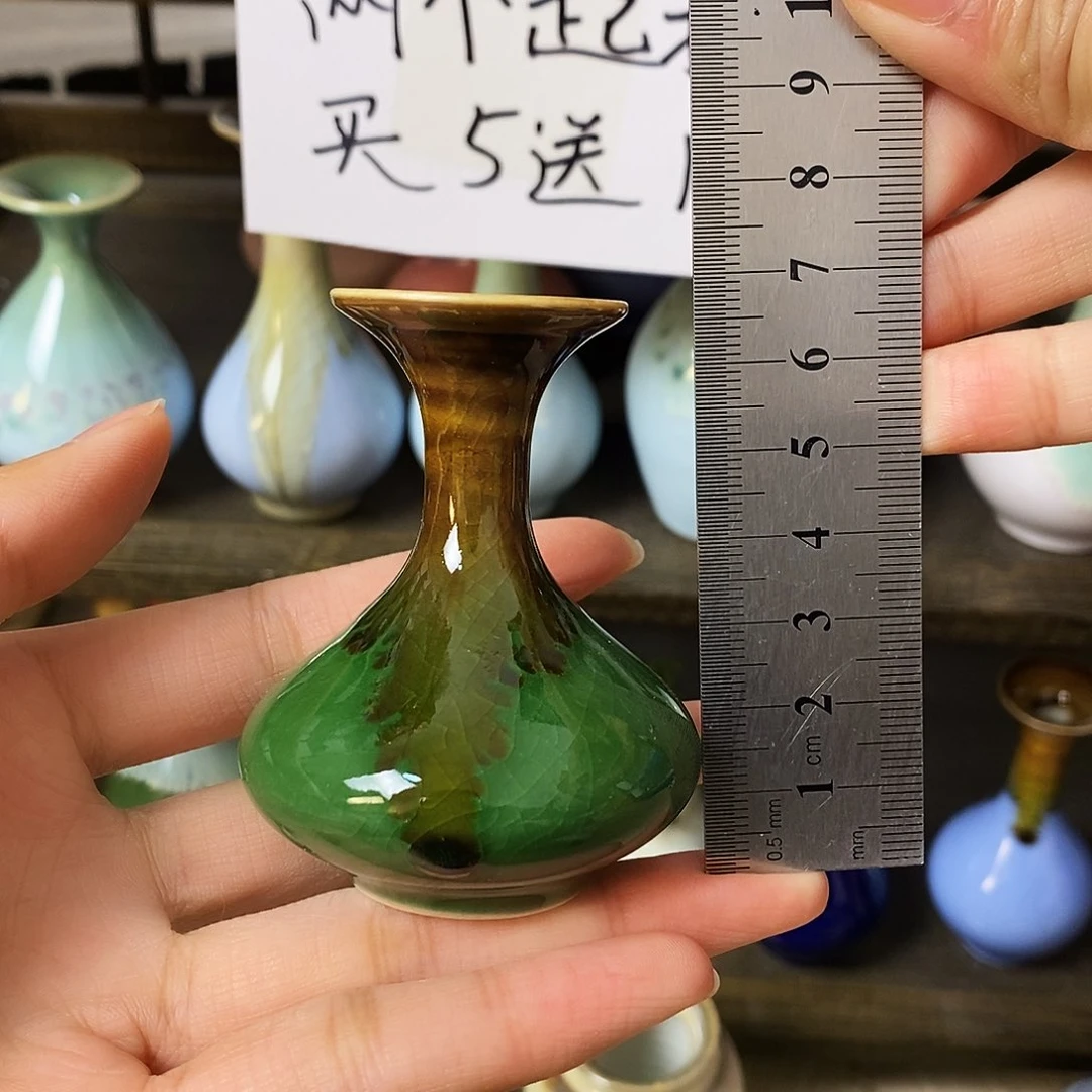摆件景德镇高温陶瓷小花瓶