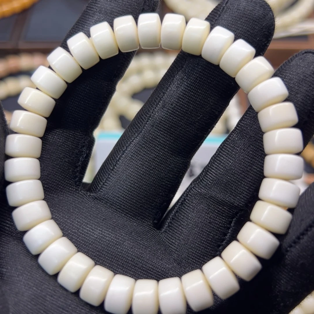 白玉菩提手串厚切药片9