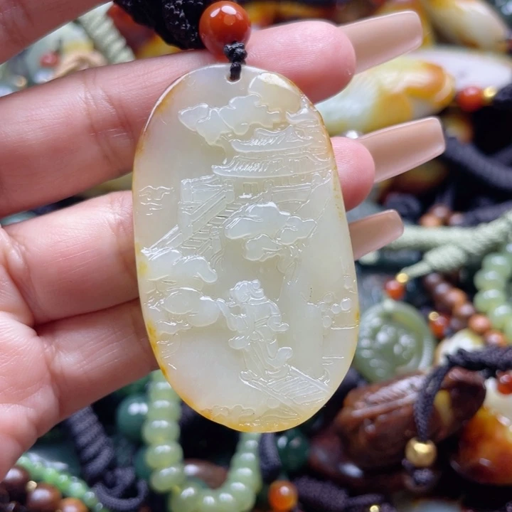 和田玉颈饰未镶嵌