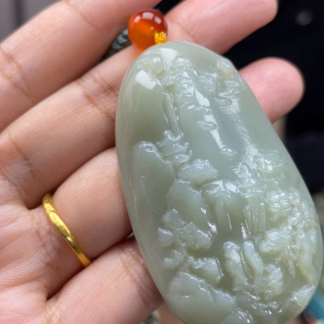 和田玉未镶嵌颈饰