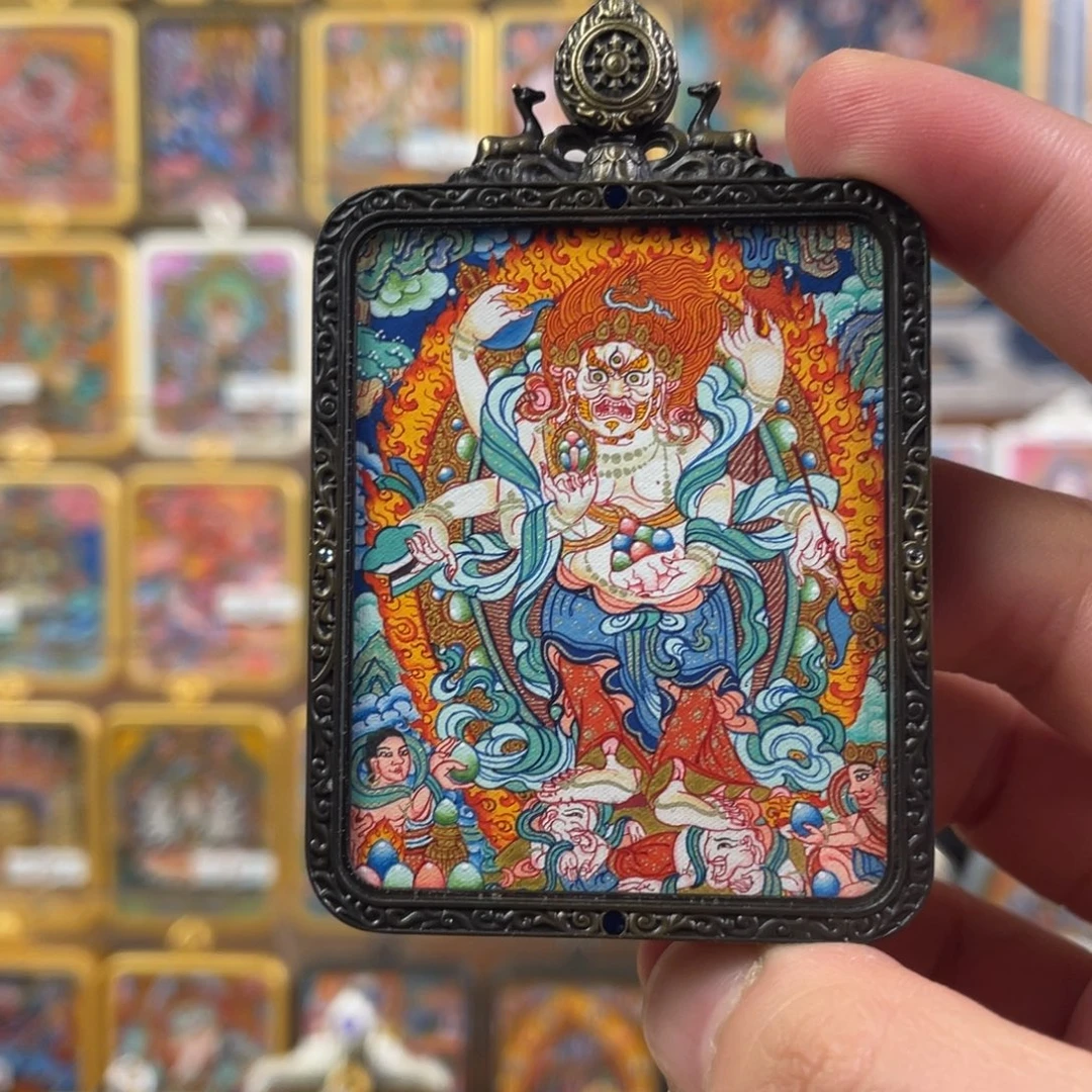 *****吊坠小九热贡唐卡白六