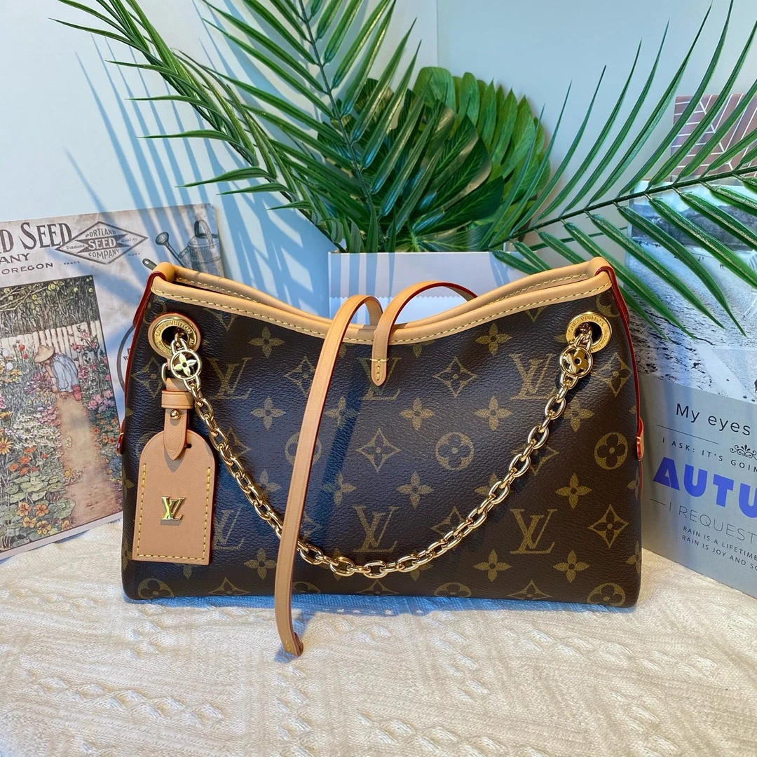 未使用 LouisVuitton/路易威登 老花carryall bb芯片款 公价22500