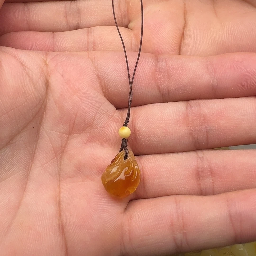 蜜蜡颈饰未镶嵌钱袋手机挂提溜
