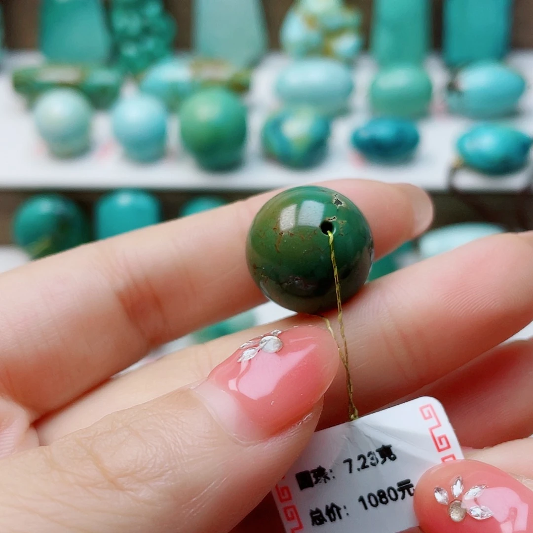 绿松石未镶嵌配饰长***哥