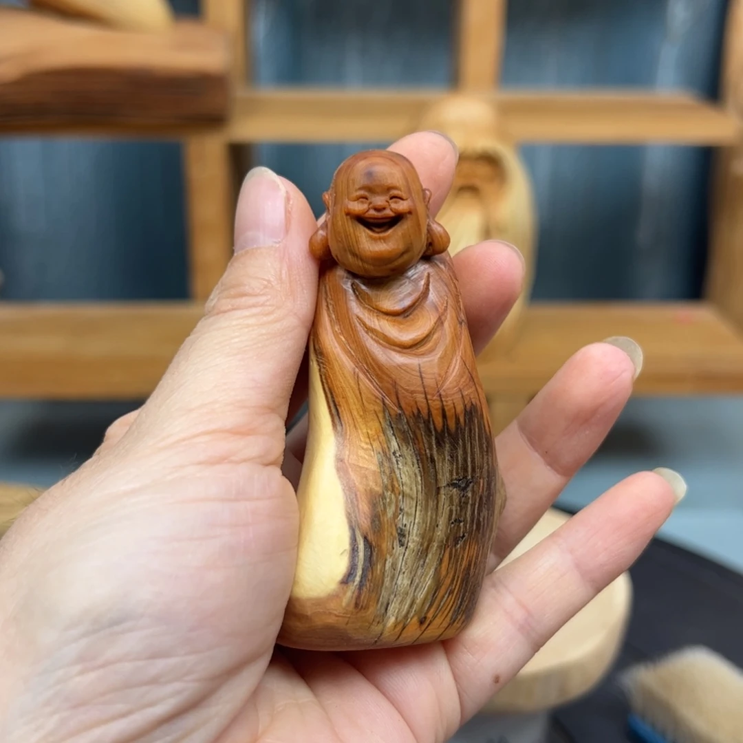 木崖柏木摆件手把件