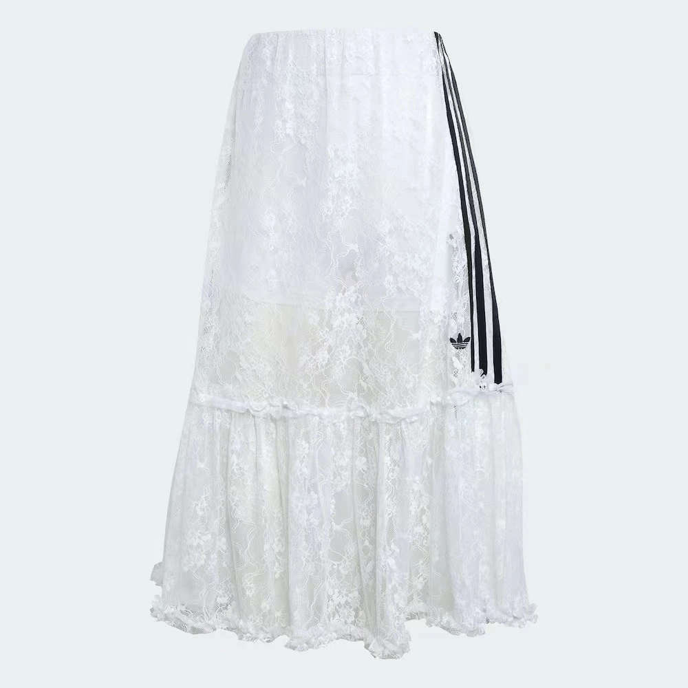 adidas阿迪达斯LACE SKIRT经典运动蕾丝半身裙 KD2288