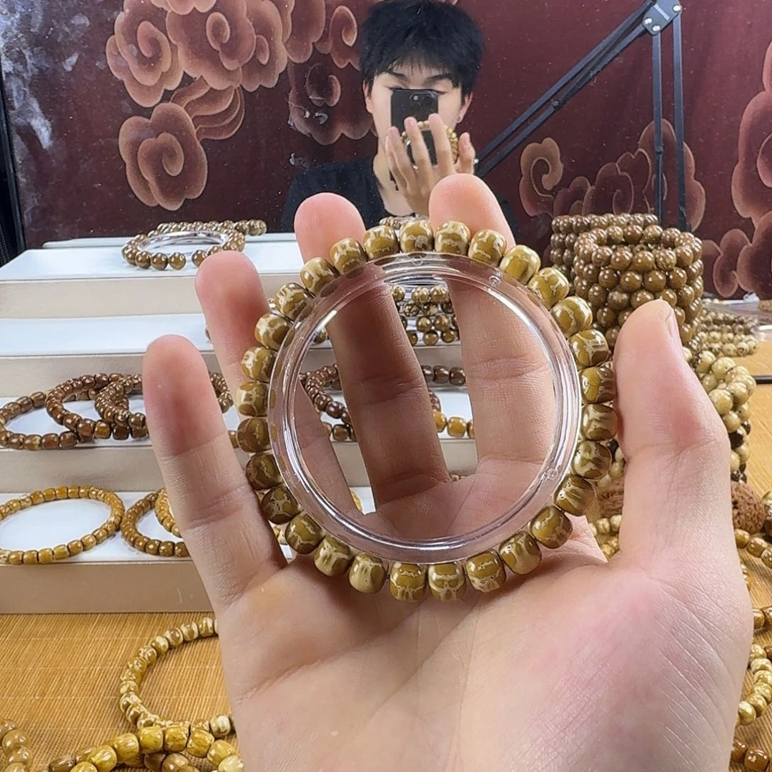 无***言紫金鼠手串8.6mm紫金鼠鬼脸老型微瑕