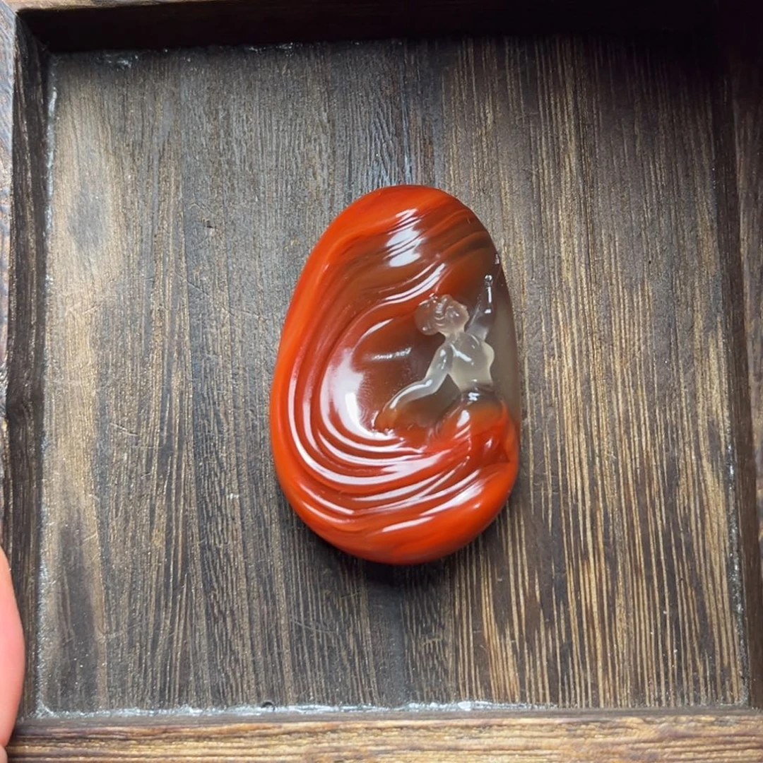 星***空南红玛瑙未镶嵌颈饰