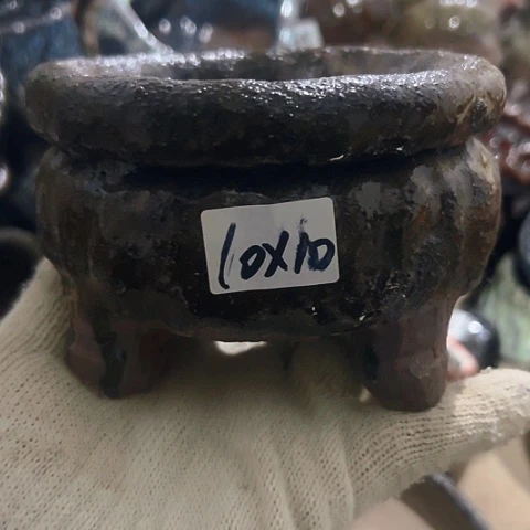 红陶粗陶花盆手工