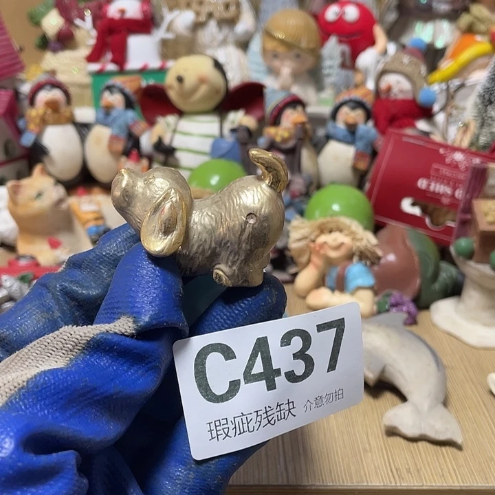 芥***鱼摆件孤品老货微瑕瓷