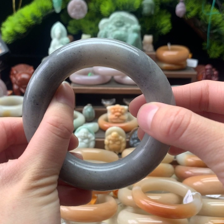 查罗石合金手镯（开口镯）54