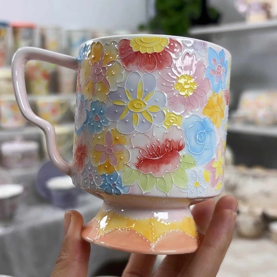 手绘创意高温釉下彩陶瓷