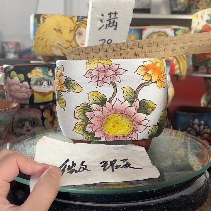 景德镇幸运花盆满38包邮
