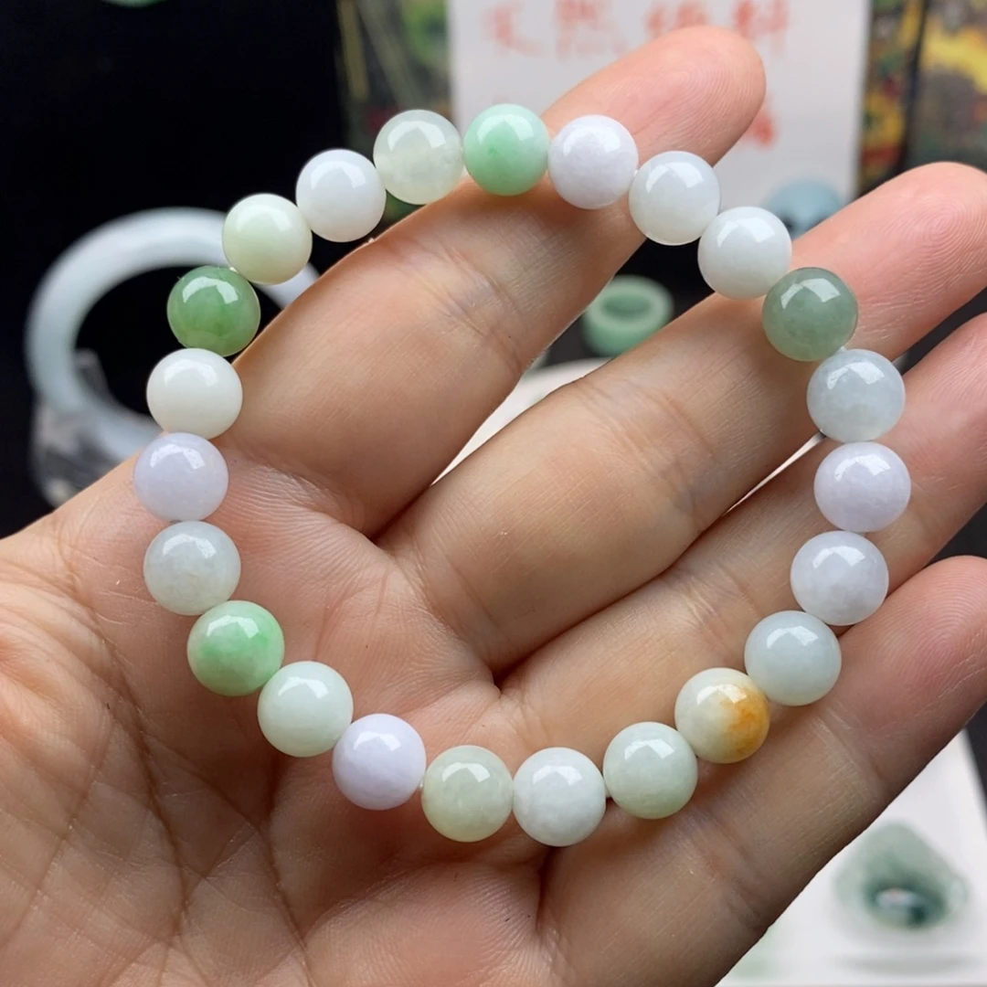 翡翠散珠卡8手串23颗