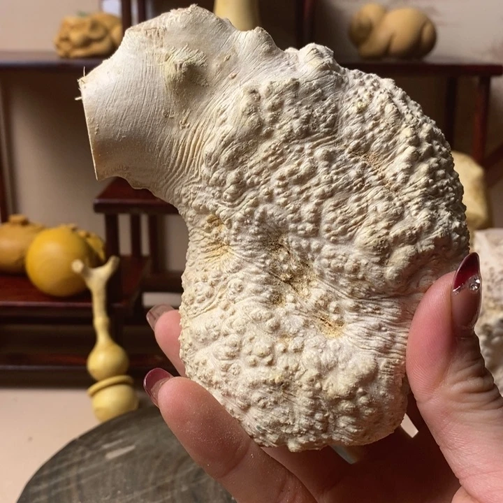 香榧木金****卉黄杨木手把件