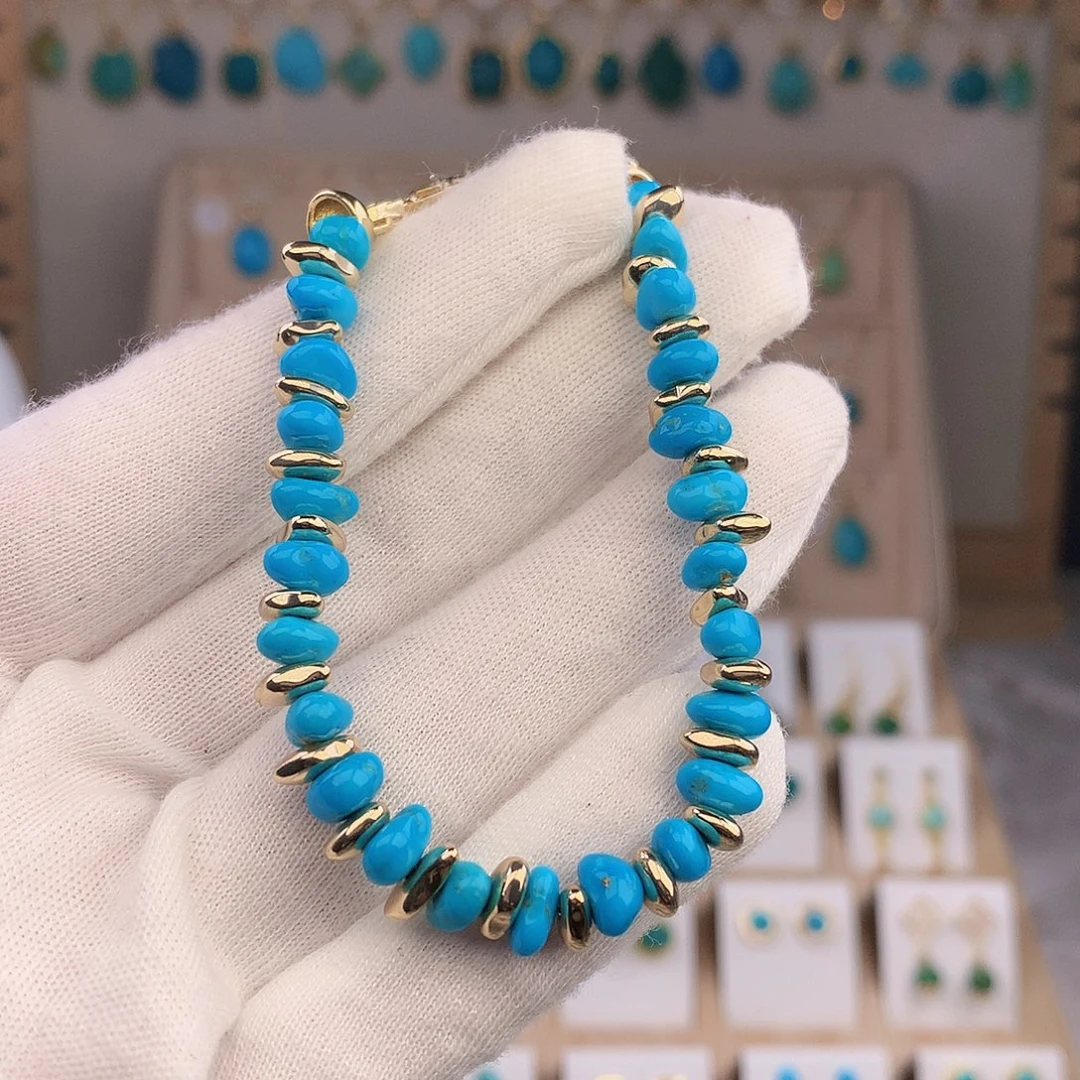 绿松石未镶嵌手链