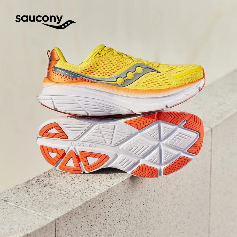 Saucony索康尼2024新款GUIDE 17向导17稳定支撑情侣缓震跑步鞋