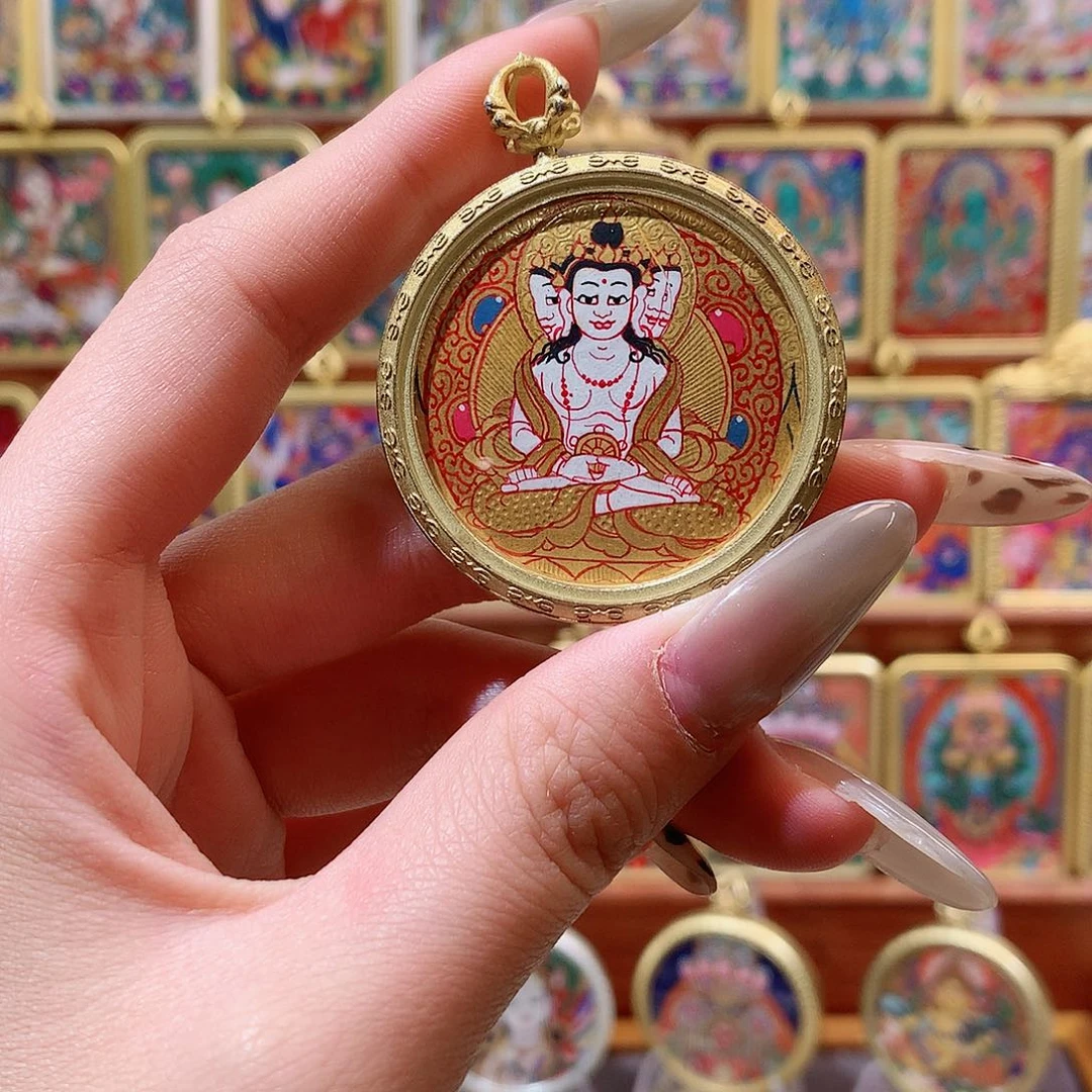 吊坠般若唐卡非遗传承