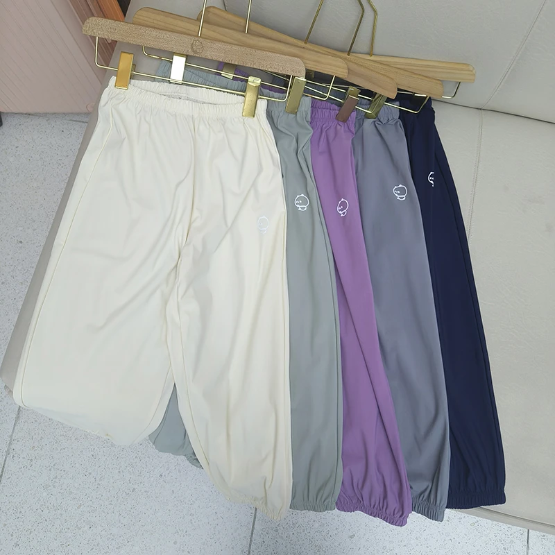 宝丫轻奢  T儿童款男女时尚宽松百搭防蚊束脚休闲裤K2844