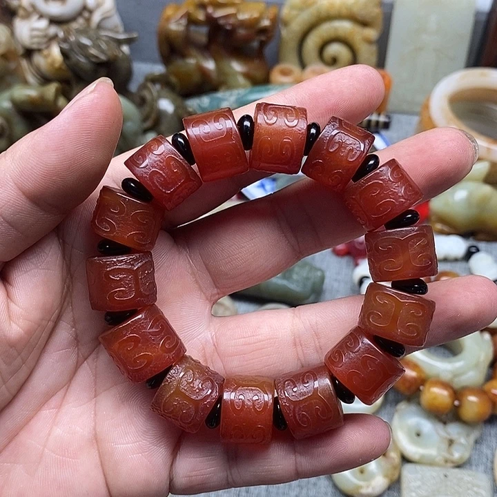 摆件所见即所得手串玛瑙