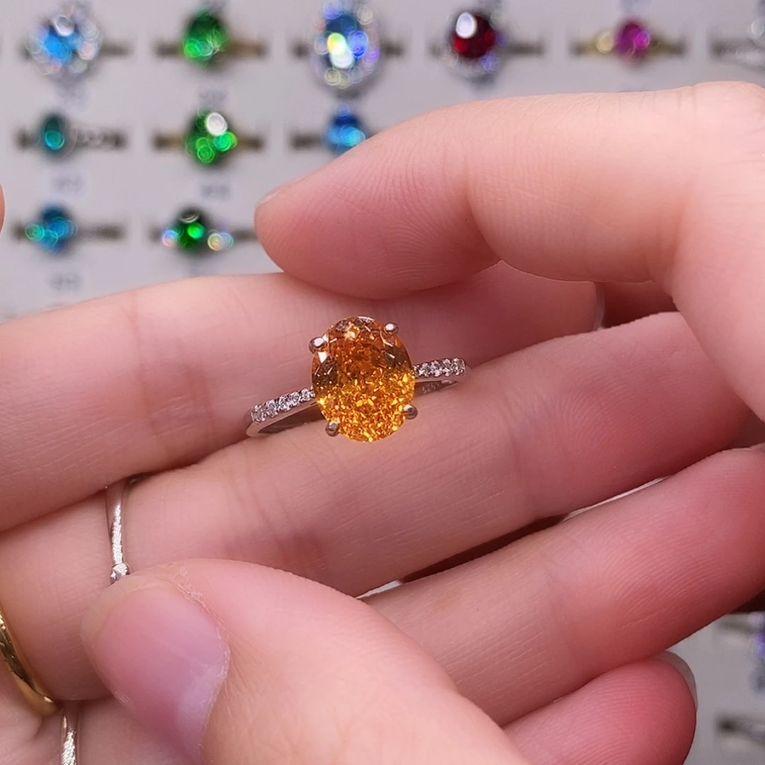 银S925镶嵌红宝石戒指