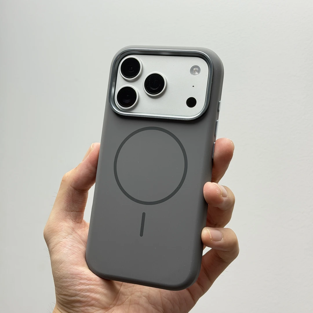 磁吸【细圈液态硅胶】适用苹果iPhone17promax/12pro手机壳防摔简约