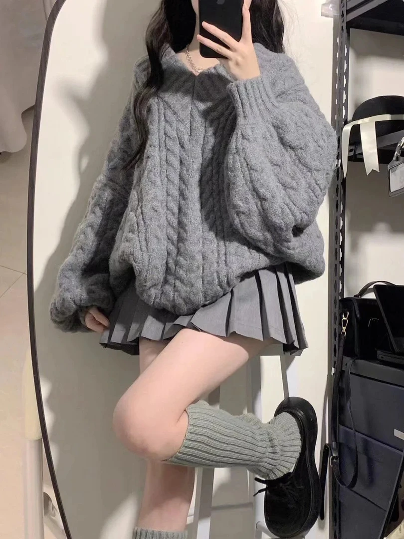【261-270】秋冬款小众不撞衫韩系百搭毛衣孤品