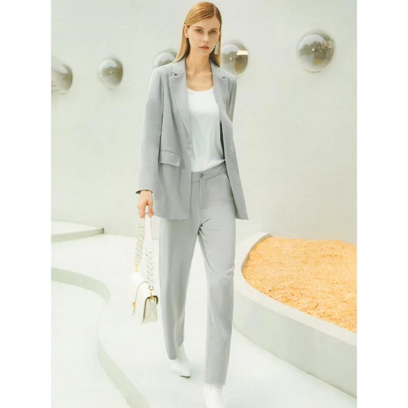 9567【红系列】休闲西装OL职场套装QH6081