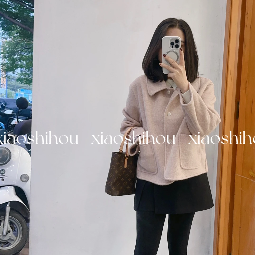 小时候女装店呢子外套1373